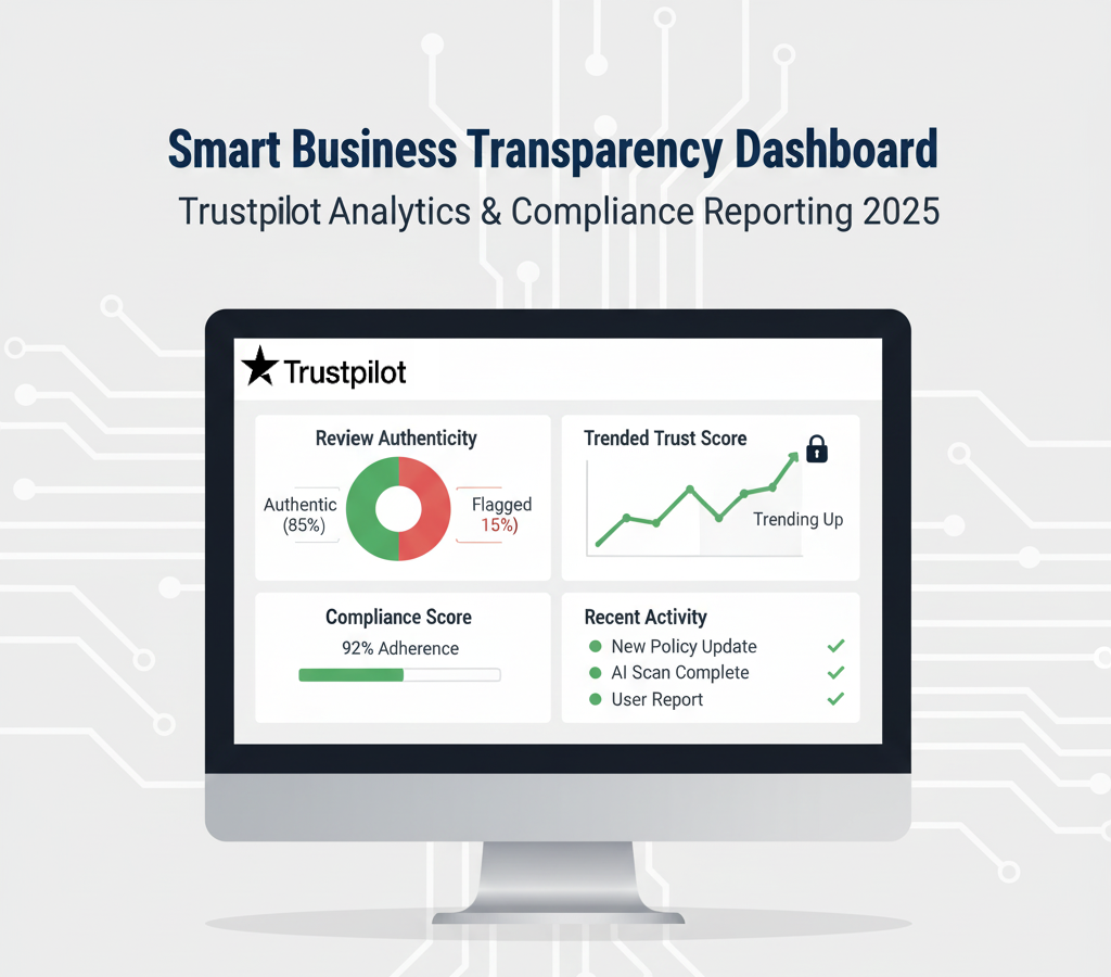 Trustpilot transparency dashboard for business analytics 2025.