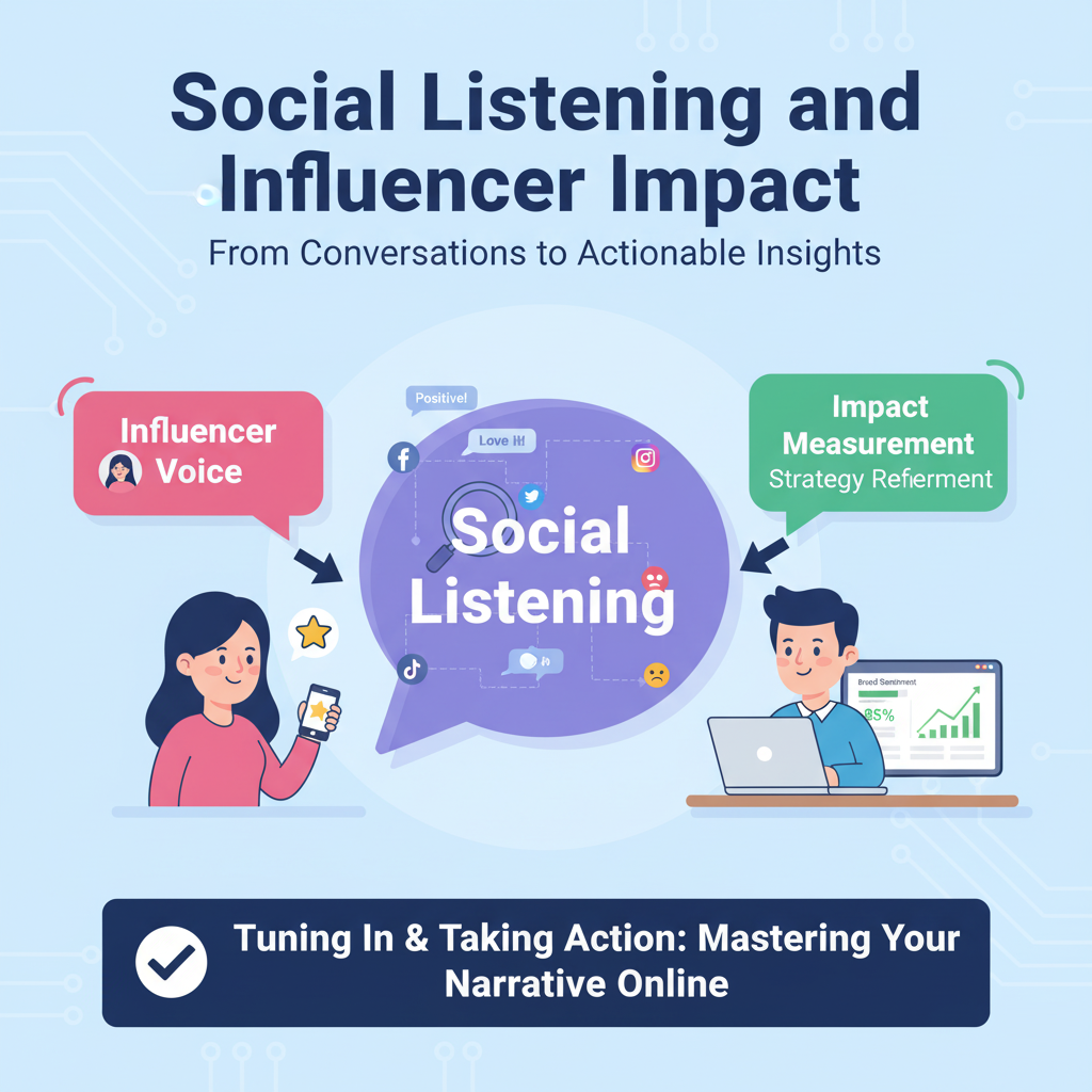 Influencer and social listening impact on brand reputation.