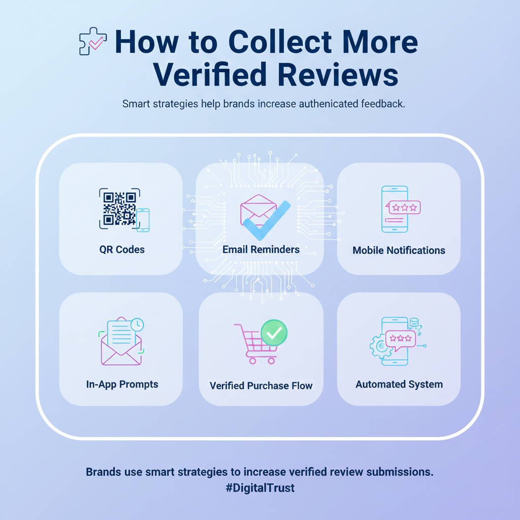 Methods to collect verified reviews from customers.