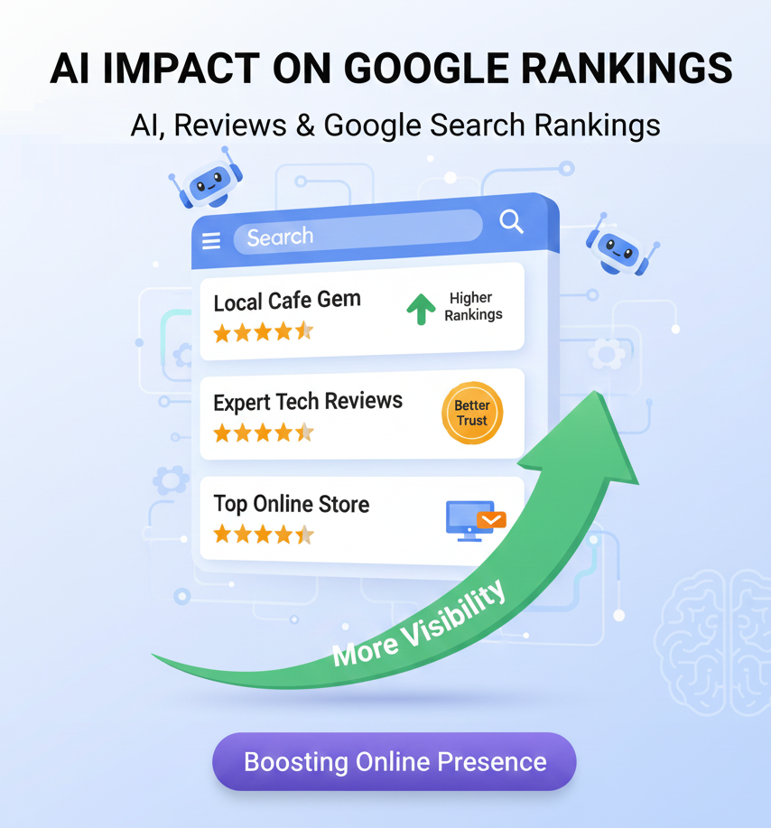 AI improving Google rankings through online reviews